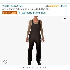 Arctix Women’s ski pants snow bibs XS Short